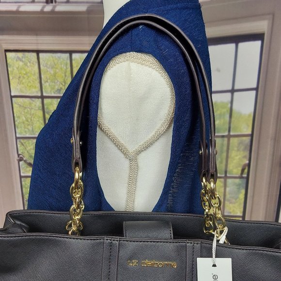 NWT LIZ CLAIBORNE REAL FIT SHOULDER BAG (BLACK) - Picture 10 of 15